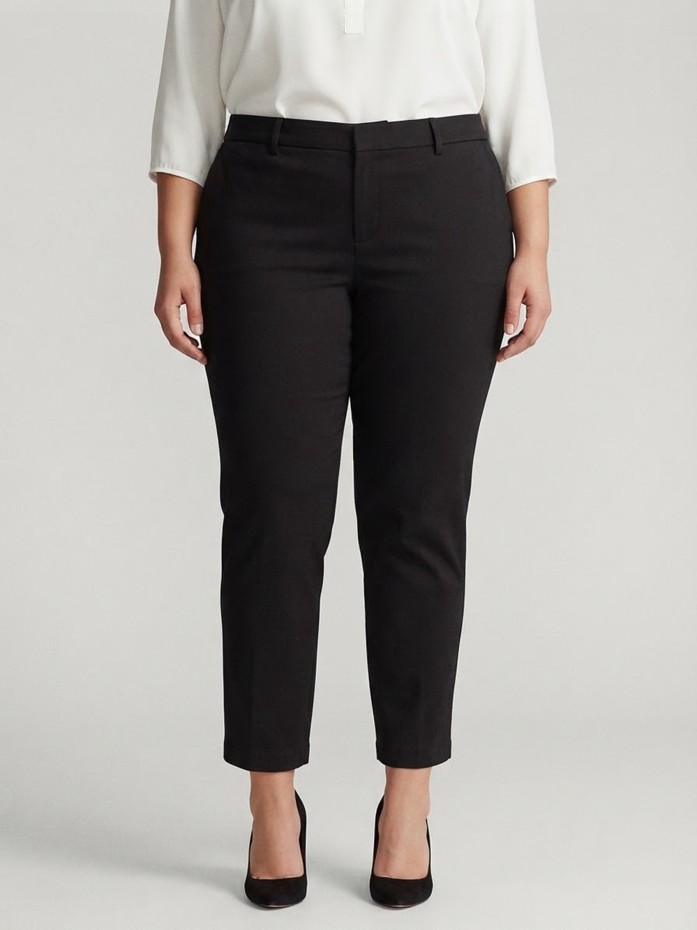 Lauren Ralph Lauren Black Stretch Pants Size P40W x 30L